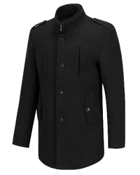 Allthemen Kurzer Wintermantel mit abnehmbarem Innenfutter 