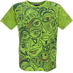 Guru-Shop T-Shirt Mirror T-Shirt grün