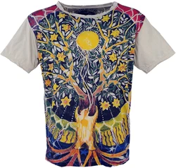 Guru-Shop T-Shirt Mirror T-Shirt hellgrau