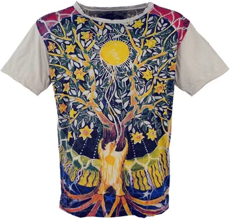 Guru-Shop T-Shirt Mirror T-Shirt hellgrau Guru-Shop T-Shirt Mirror T-Shirt hellgrau