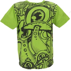 Guru-Shop T-Shirt Mirror T-Shirt Mushroom/grün
