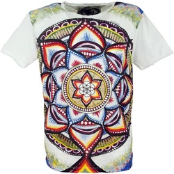 Guru-Shop T-Shirt Mirror T-Shirt weiß