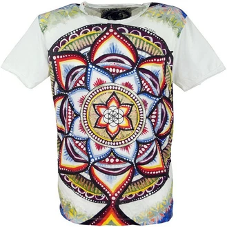 Guru-Shop T-Shirt Mirror T-Shirt weiß Guru-Shop T-Shirt Mirror T-Shirt weiß