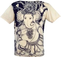 Guru-Shop T-Shirt Mirror T-Shirt vanille
