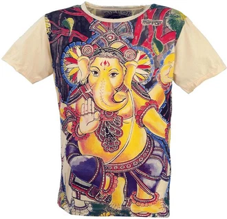 Guru-Shop T-Shirt Mirror T-Shirt vanille Guru-Shop T-Shirt Mirror T-Shirt vanille