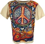 Guru-Shop T-Shirt Mirror T-Shirt beige