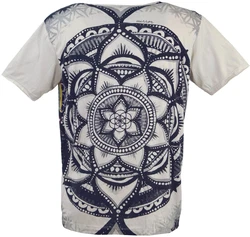 Guru-Shop T-Shirt Mirror T-Shirt hellgrau