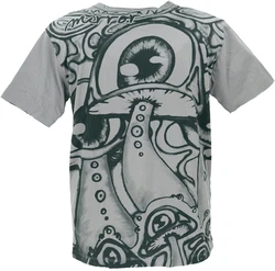 Guru-Shop T-Shirt Mirror T-Shirt Pilz/Taupe