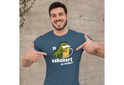 MoonWorks Print-Shirt Herren T-Shirt T-Rex Dino 