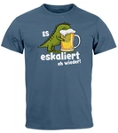 MoonWorks Print-Shirt Herren T-Shirt T-Rex Dino 