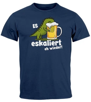 MoonWorks Print-Shirt Herren T-Shirt T-Rex Dino