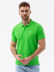 OMBRE Poloshirt Herren Pique Strick Dunkelblau/Mischfarben/Grün/Blau