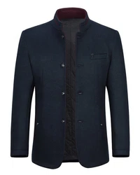 Allthemen Kurzmantel mit Stehkragen Business 