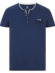 Jan Vanderstorm T-Shirt HAFTOR Dunkelblau/Blau