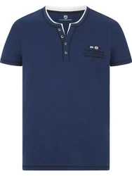 Jan Vanderstorm T-Shirt HAFTOR Dunkelblau/Blau