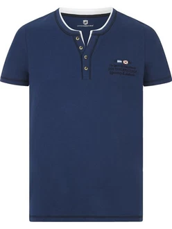 Jan Vanderstorm T-Shirt HAFTOR Dunkelblau/Blau