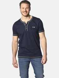 Jan Vanderstorm T-Shirt HAFTOR Dunkelblau/Blau