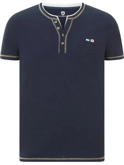 Jan Vanderstorm T-Shirt HAFTOR Dunkelblau/Blau