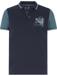 Poloshirt OLEJORN mit kontrastfarbenen rmeln
