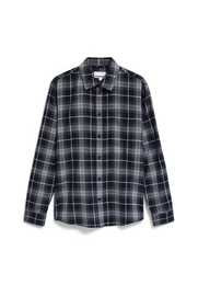 Langarmhemd AARNAULT Herren Hemd Relaxed Fit aus Bio-Baumwolle (1-tlg., Relaxed Fit) Relaxed Fit