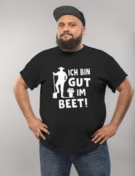 MoonWorks Print-Shirt Herren T-Shirt Ich bin gut im Beet Wortspiel Fun-Shirt Party Urlaub Schwarz/Hellgrün/Silber/Dunkelgrau/Braun