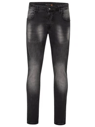 Regular-fit-Jeans Herren Jeans Stonewashed Dunkelgrau RC-2406