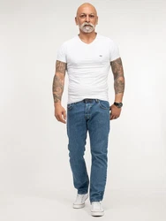 Lorenzo Loren Regular-fit Jeans Herren LL-4003 Blau (LL-4003)