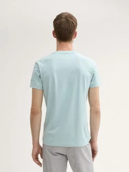 TOM TAILOR T-Shirt Blau/Hellblau/Türkis/Hellgrün