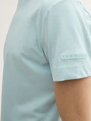 TOM TAILOR T-Shirt Blau/Hellblau/Türkis/Hellgrün