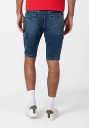 TIMEZONE Cargoshorts Cargo Jeans Shorts Kurze Bermuda Hose (5512) Blau (5512)