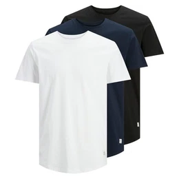 T-Shirt Herren T-Shirt, 3er Pack - JJENOA TEE 3PK, (Packung, 3er Pack)