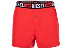 Diesel Herren Web-Boxershorts UMBX-STARKTWOPACK Schwarz/Rot