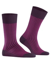 FALKE Socken Oxford Stripe  Lila/Rosa