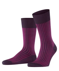 FALKE Socken Oxford Stripe  Lila/Rosa