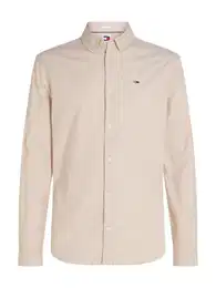 Langarmhemd TJM Slim Stretch Oxford Shirt mit Flaglabel auf der Brust