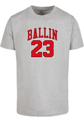 Mister Tee Ballin 23 Tee Dunkelrot/Rot/Dunkelgrau/Hellgrau