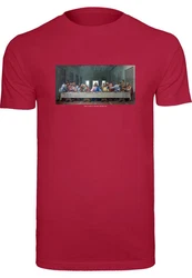 Mister Tee T-Shirt Bordeaux/Dunkelrot/Rot/Rosa