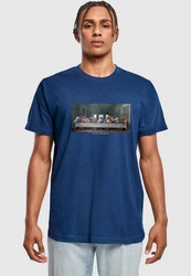 Mister Tee T-Shirt Dunkelblau/Hellblau/Blau