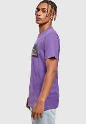 Mister Tee T-Shirt Lila/Fliederfarben/Dunkelblau