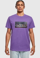 Mister Tee T-Shirt Lila/Fliederfarben/Dunkelblau