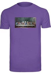 Mister Tee T-Shirt Lila/Fliederfarben/Dunkelblau