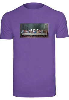Mister Tee T-Shirt Lila/Fliederfarben/Dunkelblau