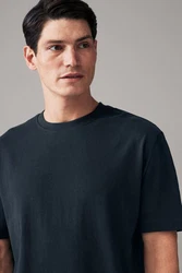 Next T-Shirt aus schwerem Stoff Dunkelblau/Blau