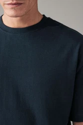 Next T-Shirt aus schwerem Stoff Dunkelblau/Blau