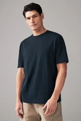 Next T-Shirt aus schwerem Stoff Dunkelblau/Blau