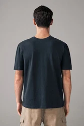 Next T-Shirt aus schwerem Stoff Dunkelblau/Blau