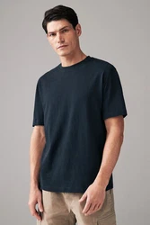 Next T-Shirt aus schwerem Stoff Dunkelblau/Blau