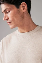 Next T-Shirt aus schwerem Stoff Khaki/Beige/Gold