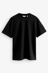 Next T-Shirt aus schwerem Stoff Schwarz