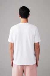 Next T-Shirt aus schwerem Stoff Weiß/Creme